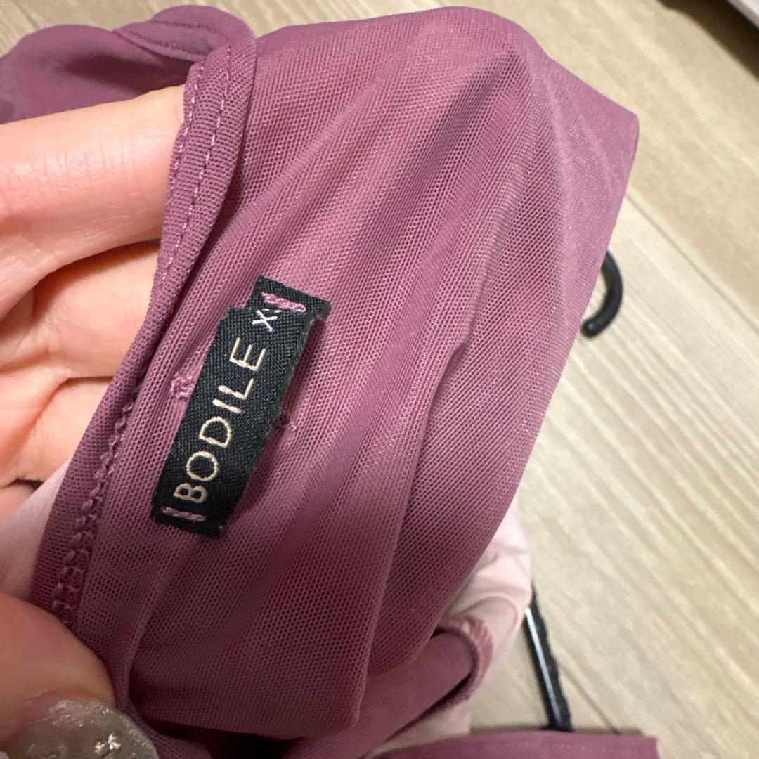 bodiel/XS/パープル 長袖 レオタード