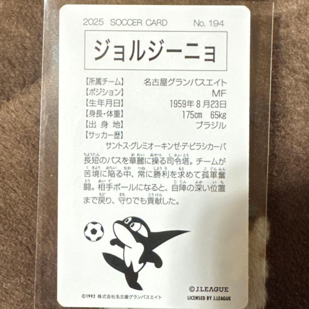 復刻Jリーグチップスカード　ジョルジーニョ