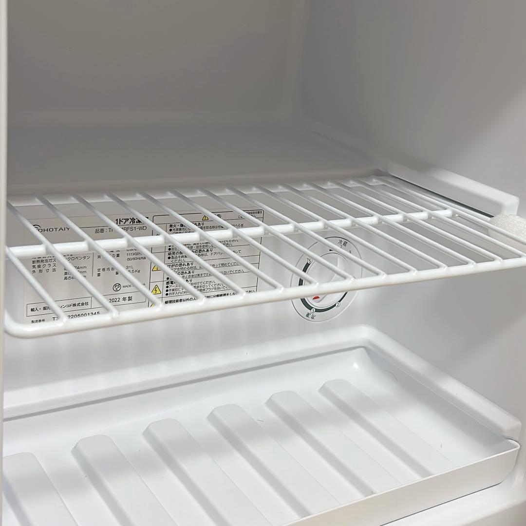 TOHOTAIYO 1ドア冷蔵庫 2022年製 31L TH-31RFS1-WD
