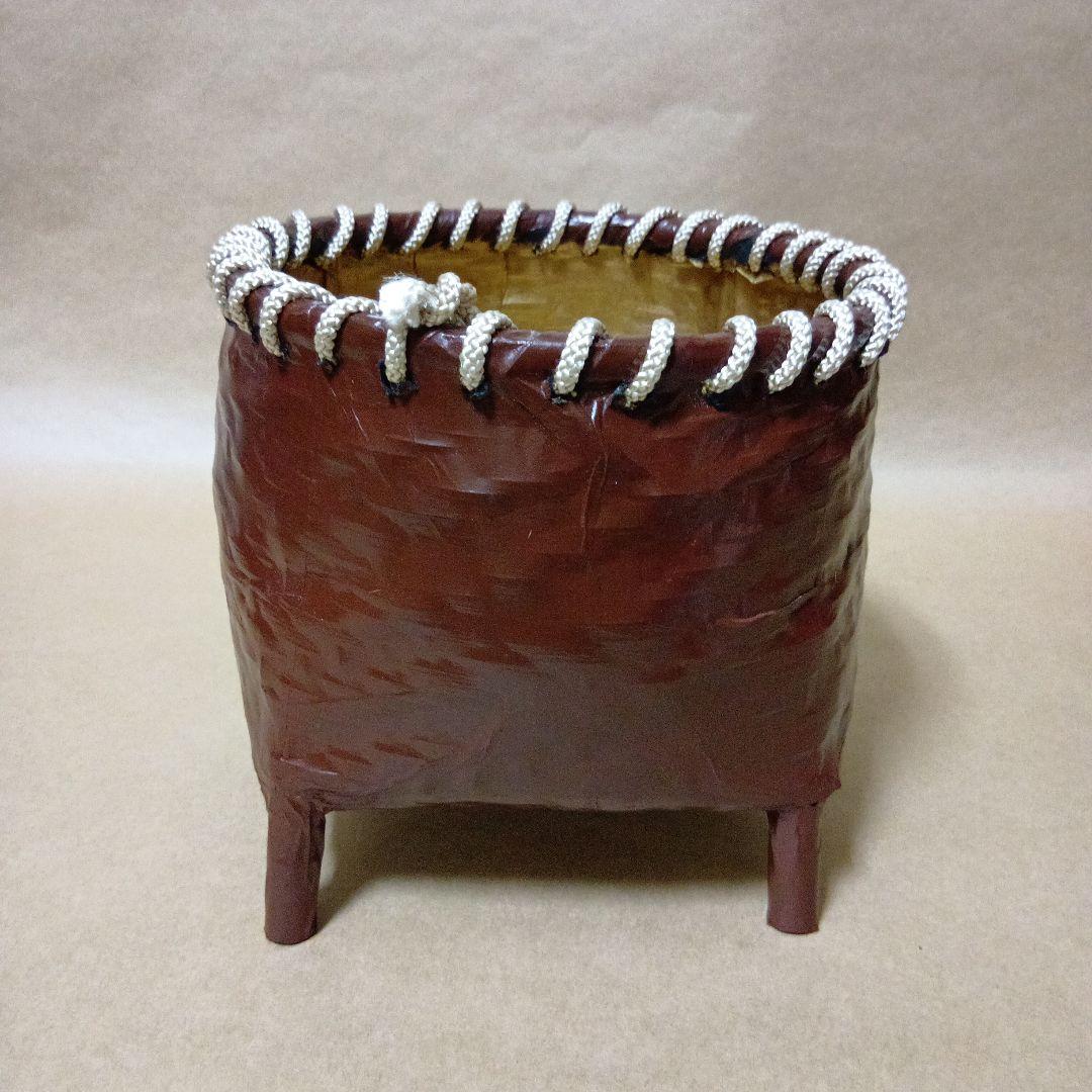 茶道具　塩籠炭斗 一燈好み