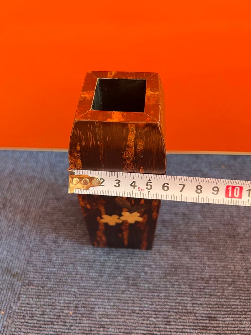 1247 桜皮細工　花瓶　伝統工芸品　未使用