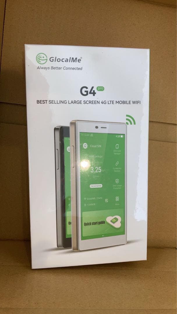 ギガ付きセット 3900mAhモバイルルーター SIMフリー日本韓国通用30ギガ