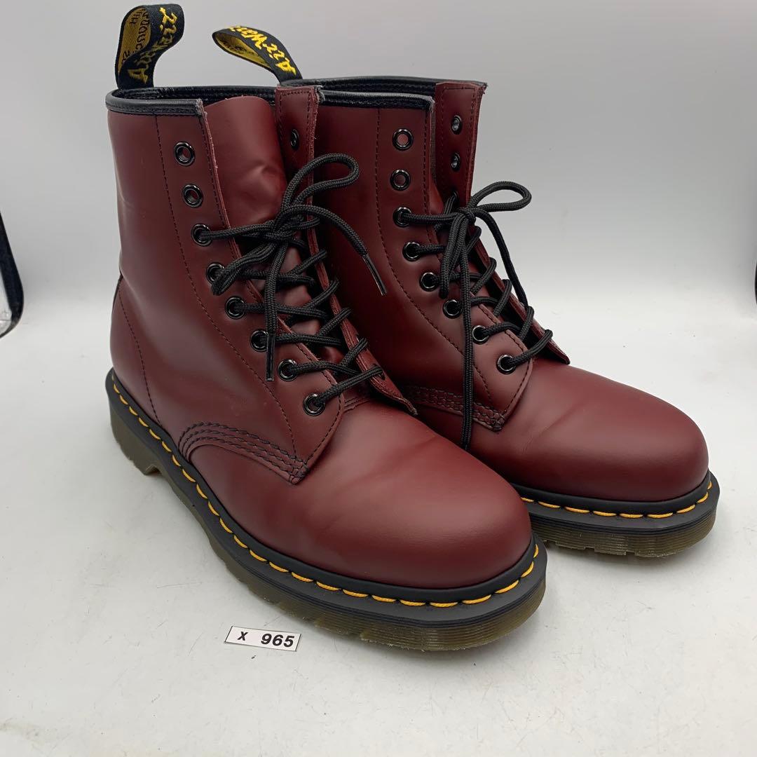 X965 ドクターマーチン ワークブーツ US9 約27cm バーガンディ