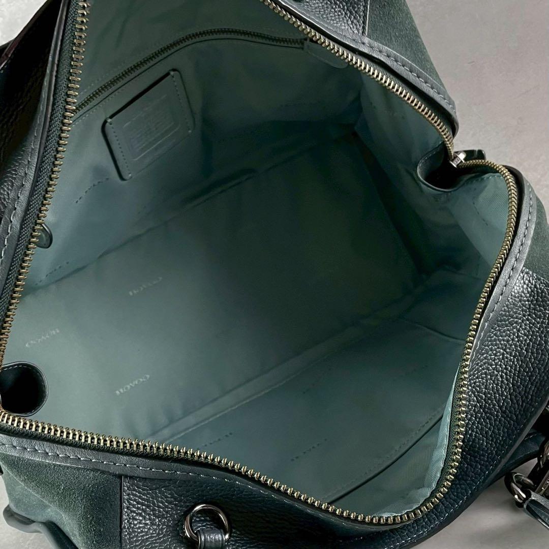 ✨美品✨コーチ　ドリーマー　ハンドバッグ　2way 斜めかけ　C金具　レザー　緑