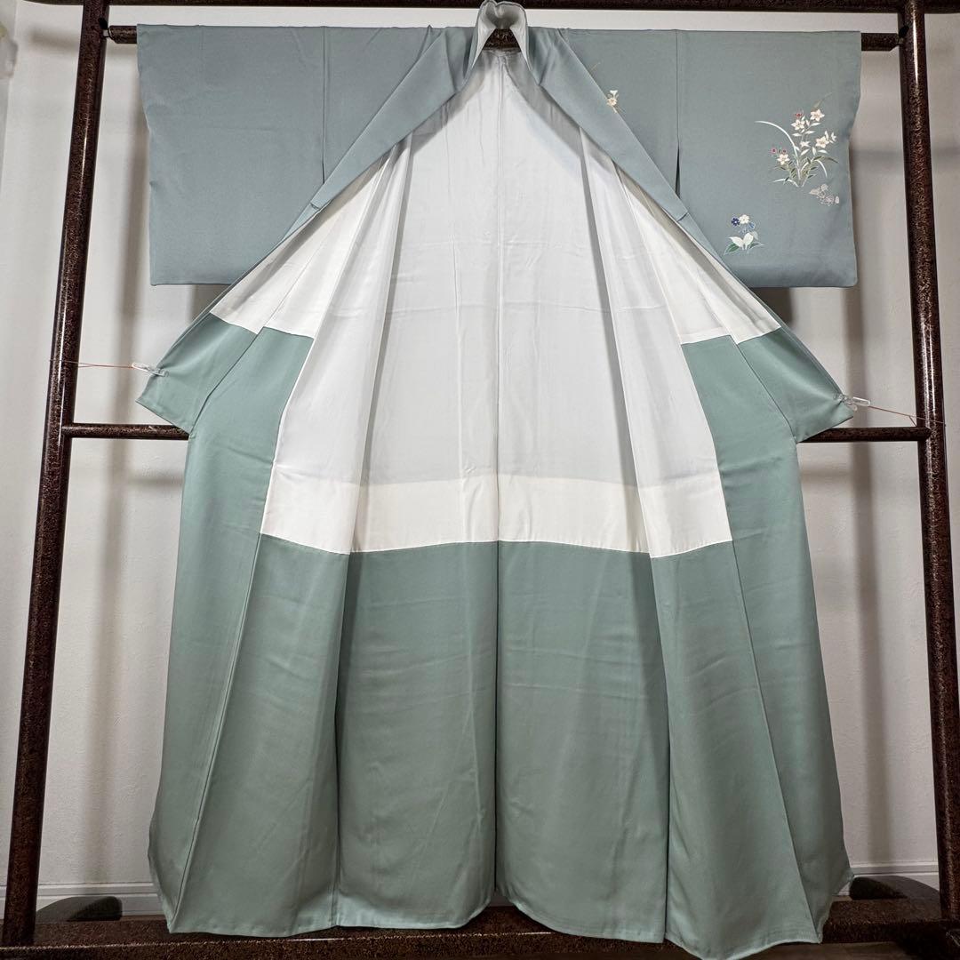 超美品　正絹　訪問着　着物　帯揚げ　帯締め　袋帯　辻ヶ花　4点　セット　156