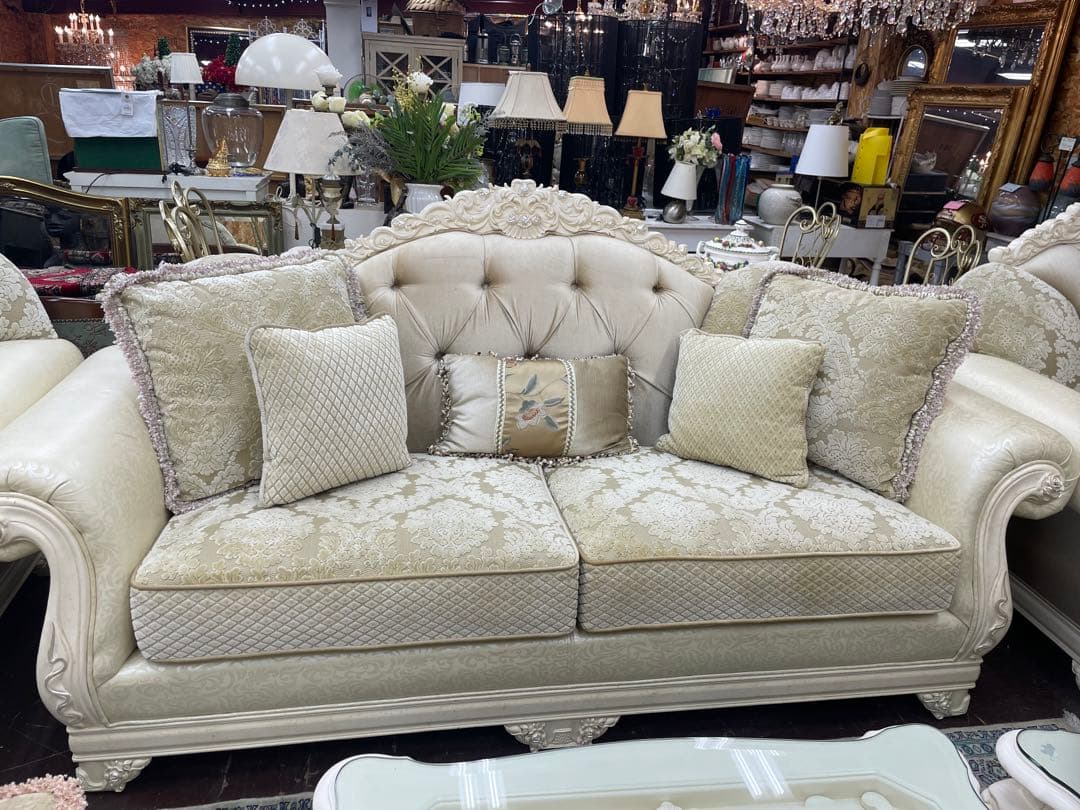 ロココ調　ソファ　中古　セット販売　バラ売り販売可能　問い合わせ下さい