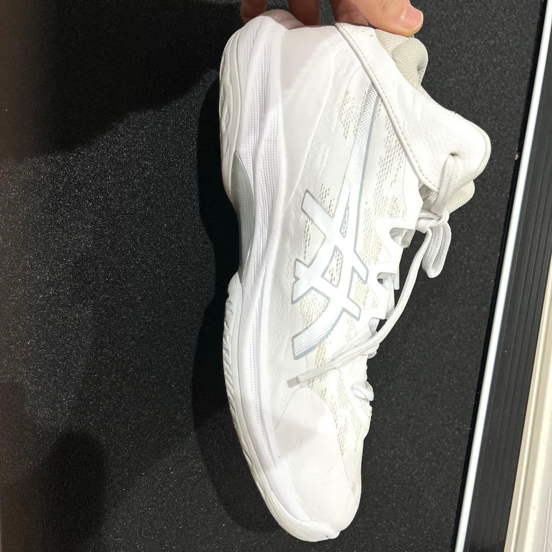 アシックス　バッシュ　25.5 GELHOOP メンズ　レディース　ホワイト