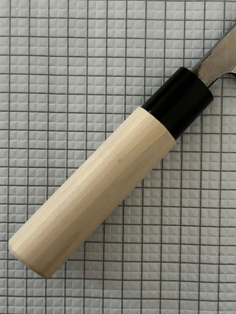 左用 出刃 包丁 出刃包丁 安来鋼青紙２号 150mm 朴丸柄 左利き用