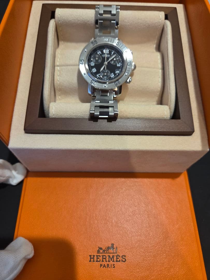 エルメス クリッパー クロノグラフCL2.310.330 / 3841 ブラック