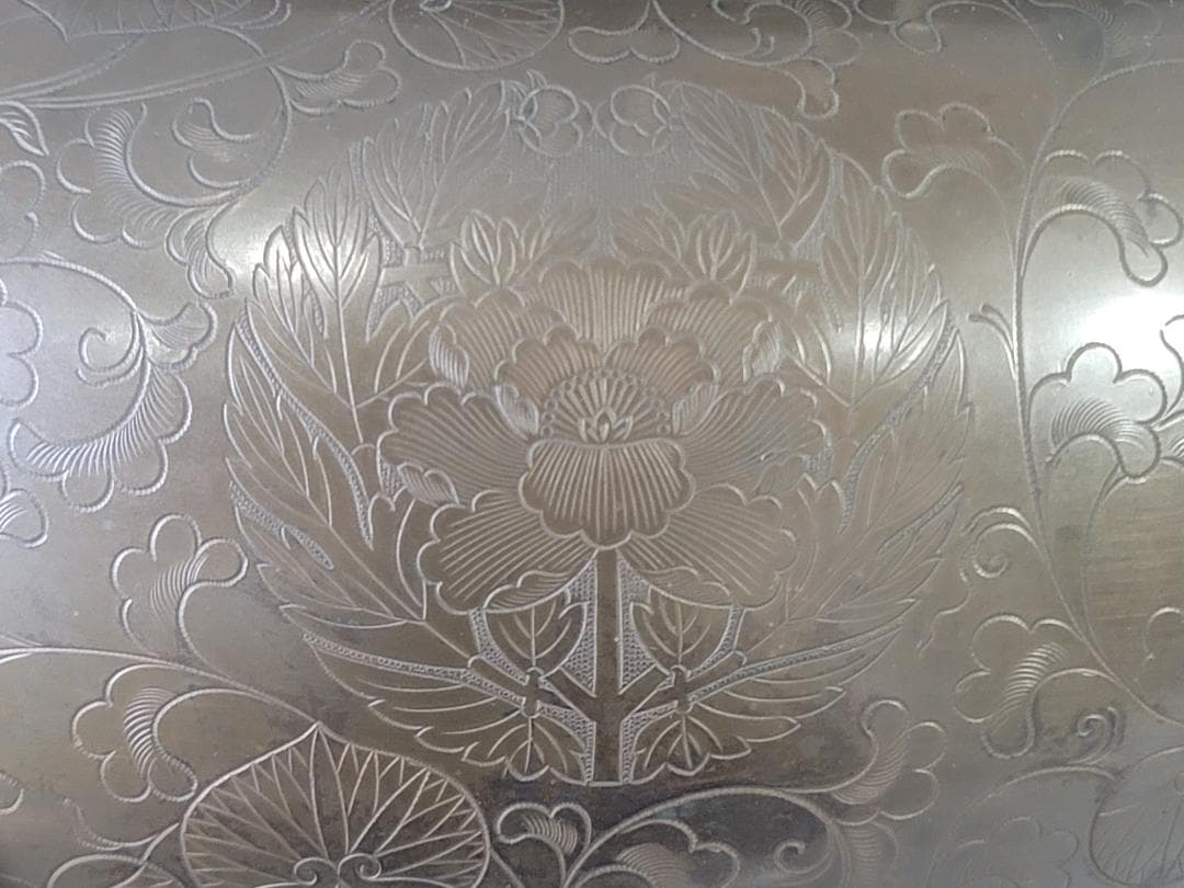 DT715 茶道具 三つ葉葵 徳川紋 刻 銅 風炉 時代物