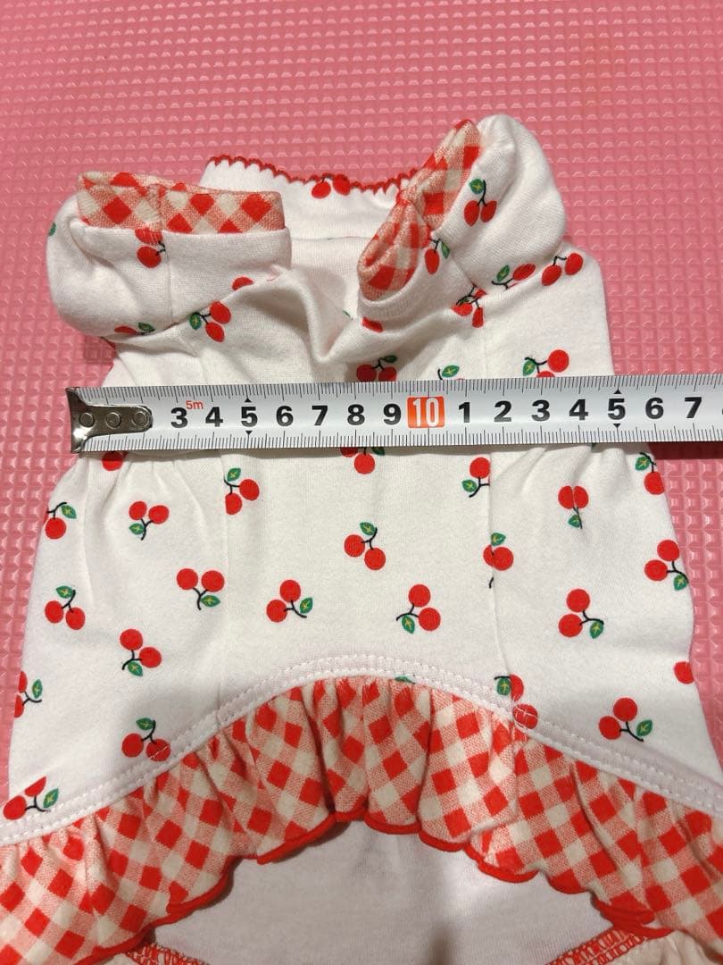 アトリエgg★チェリー柄ワンピース19ハーフ★美品ateliergg