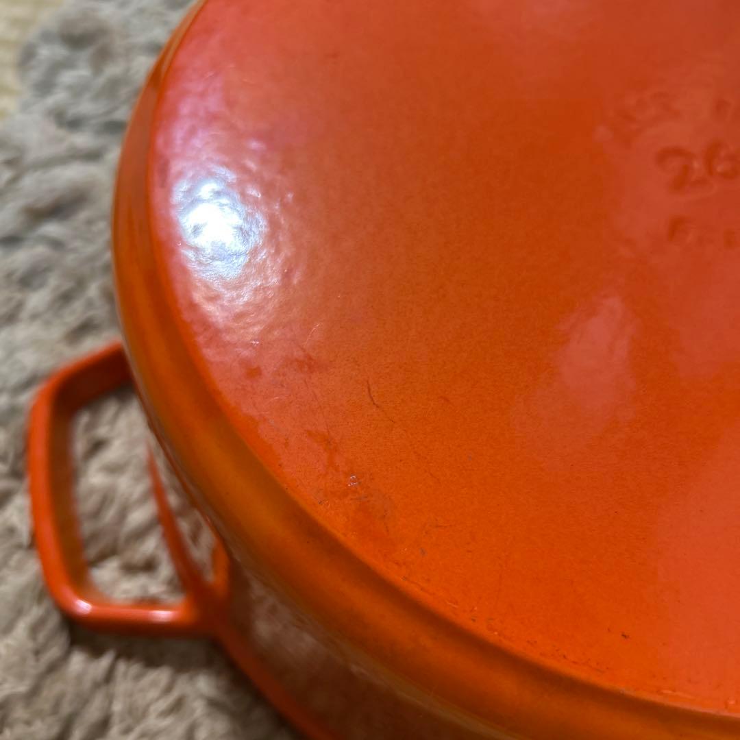 廃盤品 ストウブ staub ピコココット ラウンド 26cm オレンジ