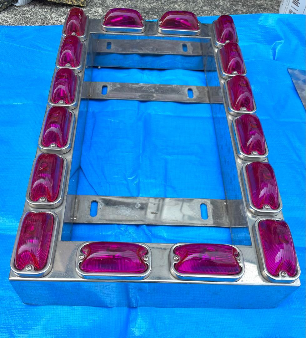 汎用 24V デコトラ トラック ナンバー ステンレスフレーム 大型用