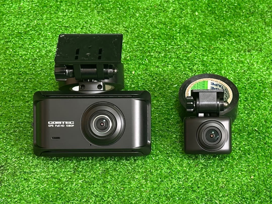 コムテックZDR 035KT-PフルHDドライブレコーダー前後カメラ動作確認済み