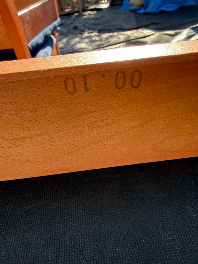 renoma レノマ 木製ダイニングチェア 4脚セット 青座面　フランス　パリ