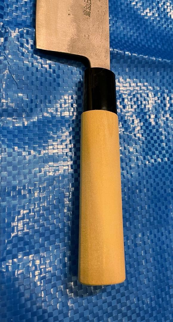 【未使用】　藤原照康作　菜切包丁　なしじ　165mm ⑥