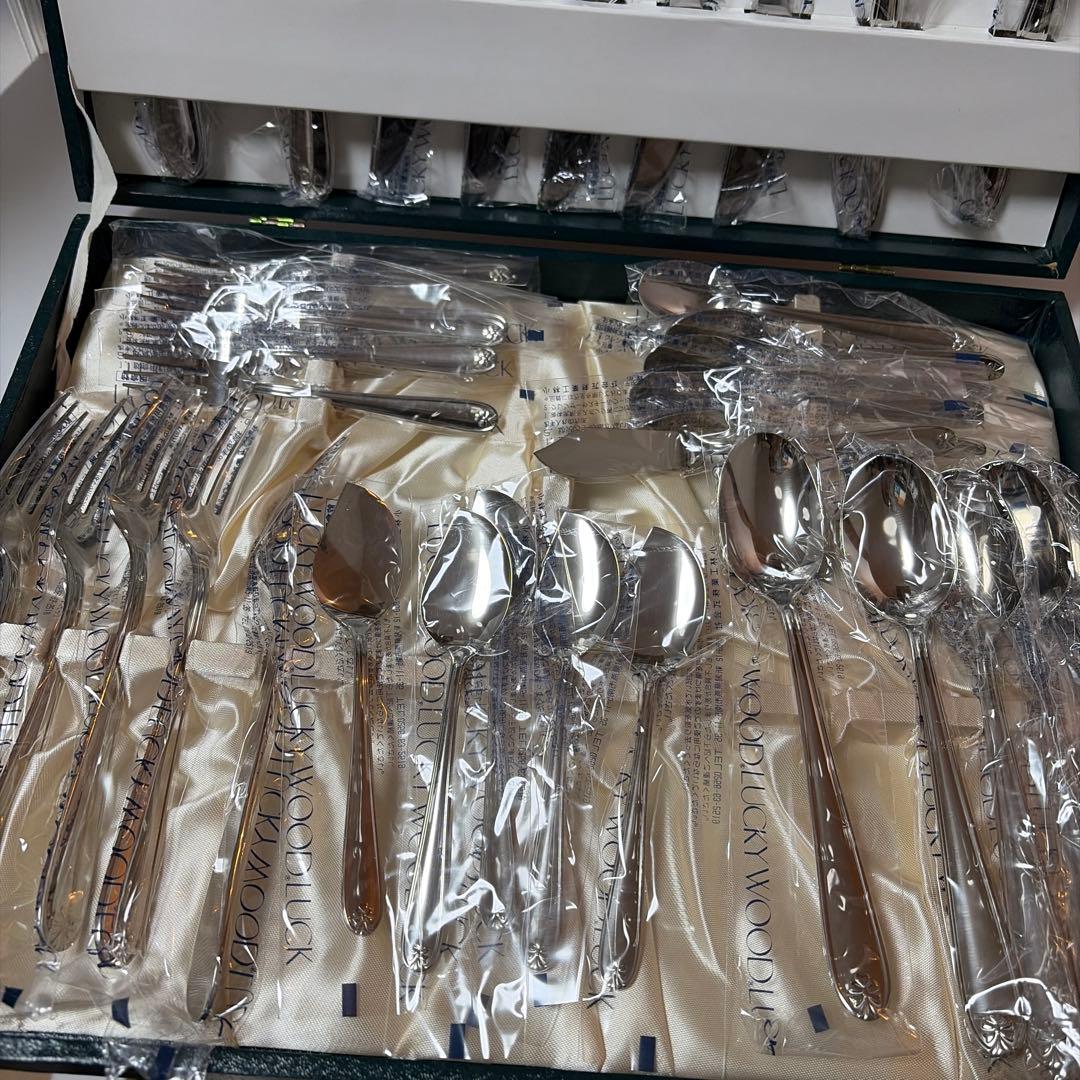 ラッキーウッド　カトラリーセット　マリエッタ　35本　ステンレス　新品未使用