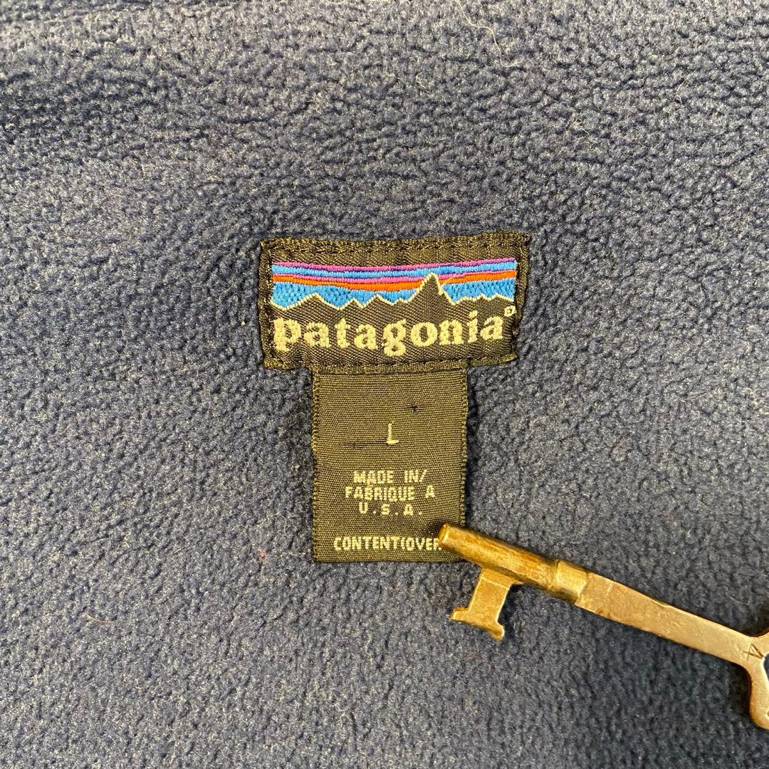 90s Patagonia シェルドシンチラ ブラック/ネイビー USA製