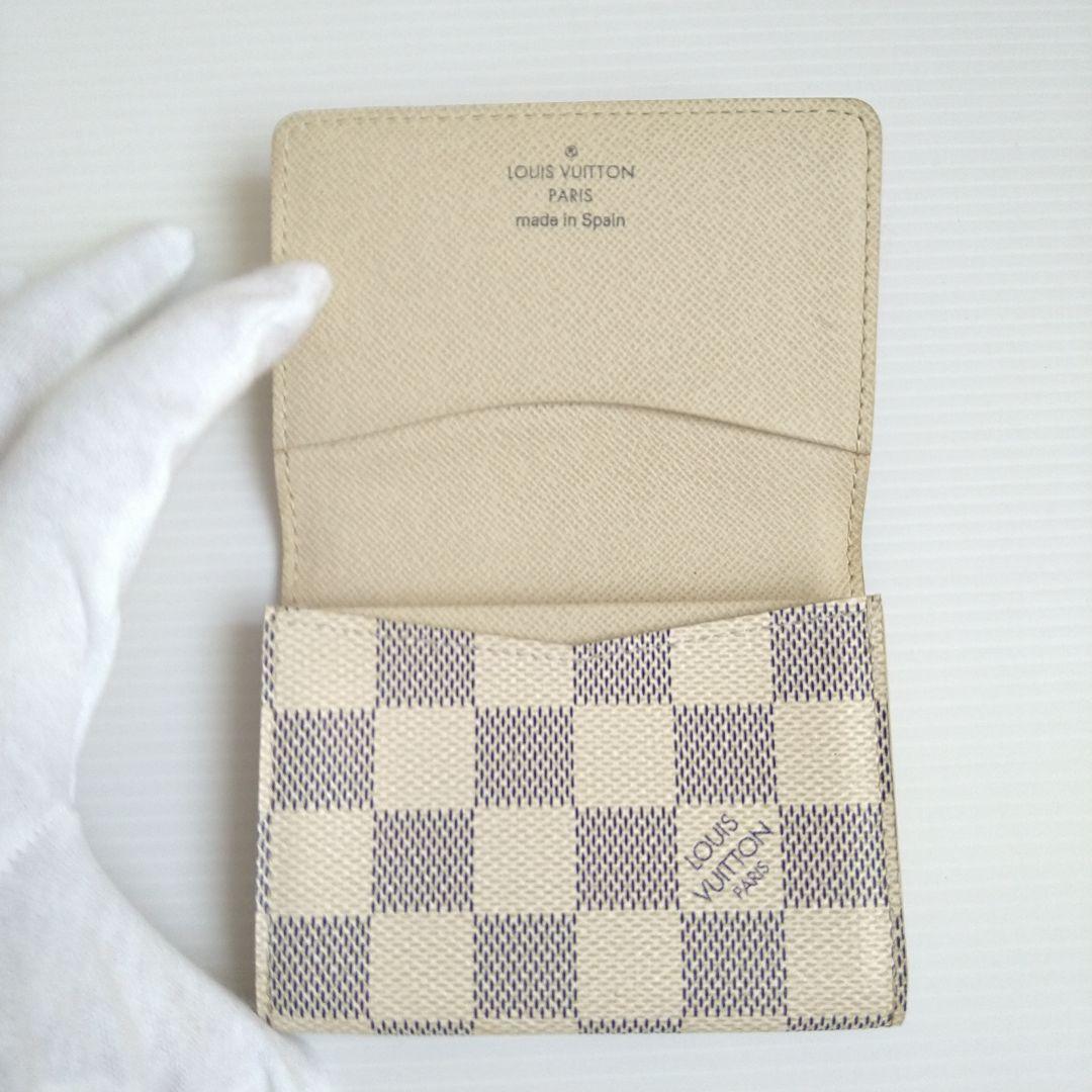 【極美品】ルイヴィトン 名刺入れ アンヴェロップカルト ドゥヴィジット ダミエ