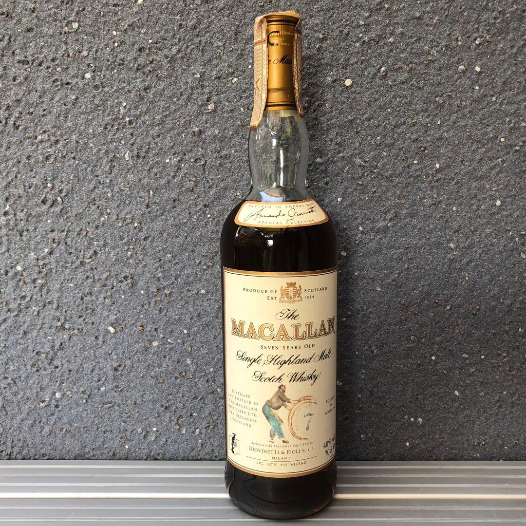 ザ・マッカラン7年　シェリーカスク　 ヴィンテージボトル 700ml/40%