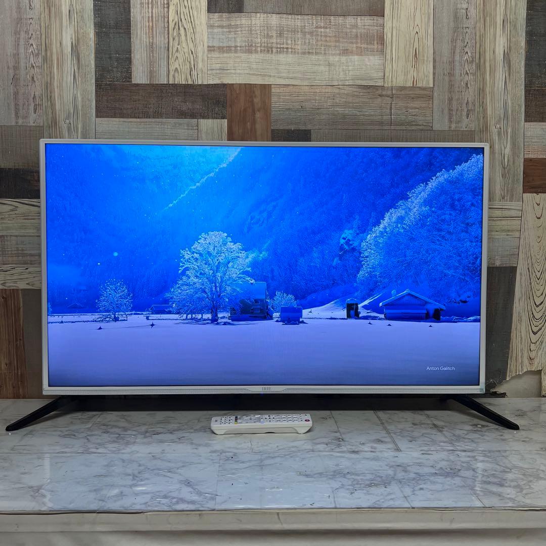 即日受渡❣️昨年購入IRIE40型液晶テレビWチューナー裏録可。希少ホワイトモデル