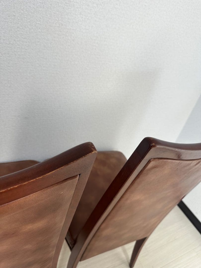マルニ ベルサイユ ダイニングチェア 椅子 鋲打ち 猫脚 2脚セット ※i1※