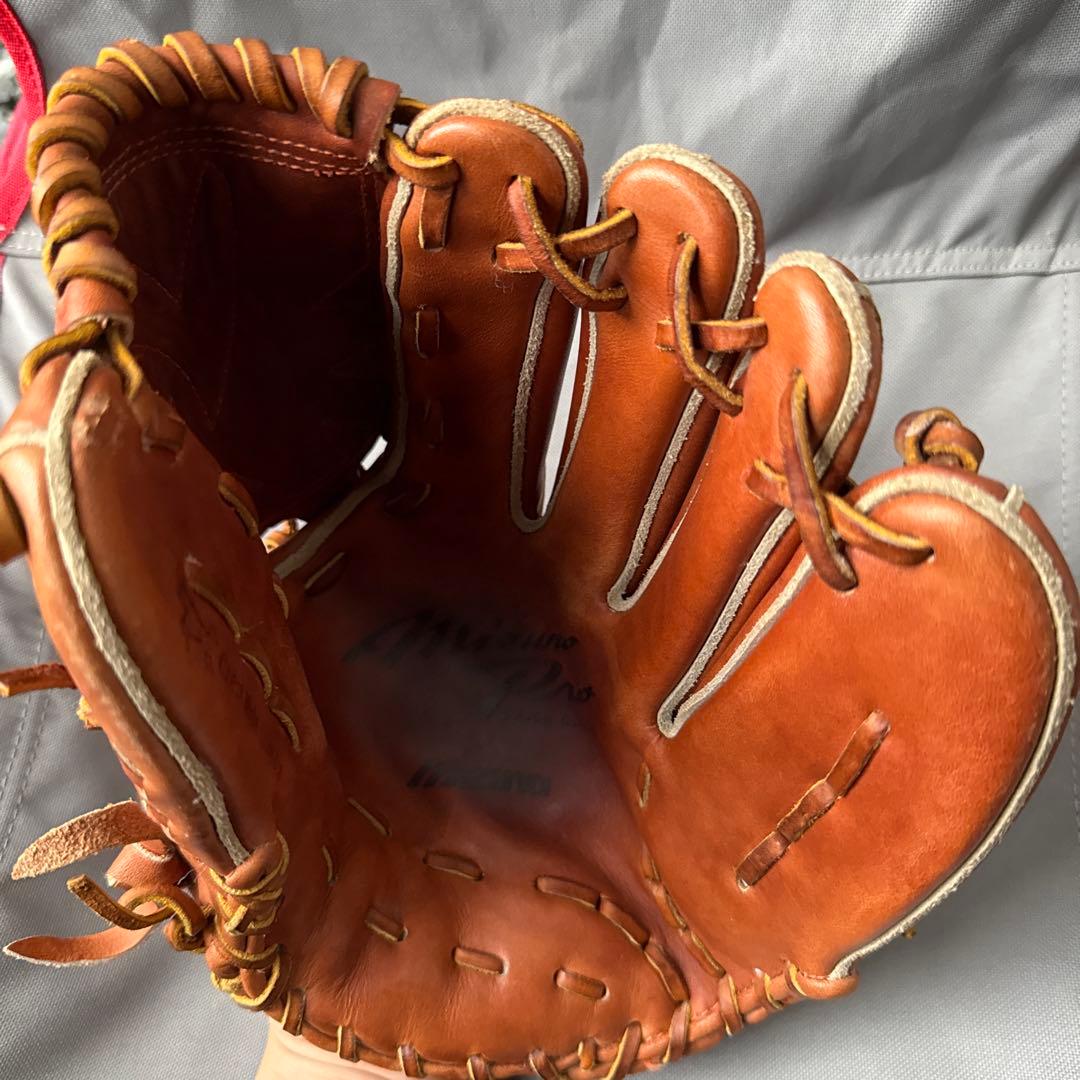 ミズノプロ 軟式グローブ　ライナーバック ブラウン 右投げ投手用