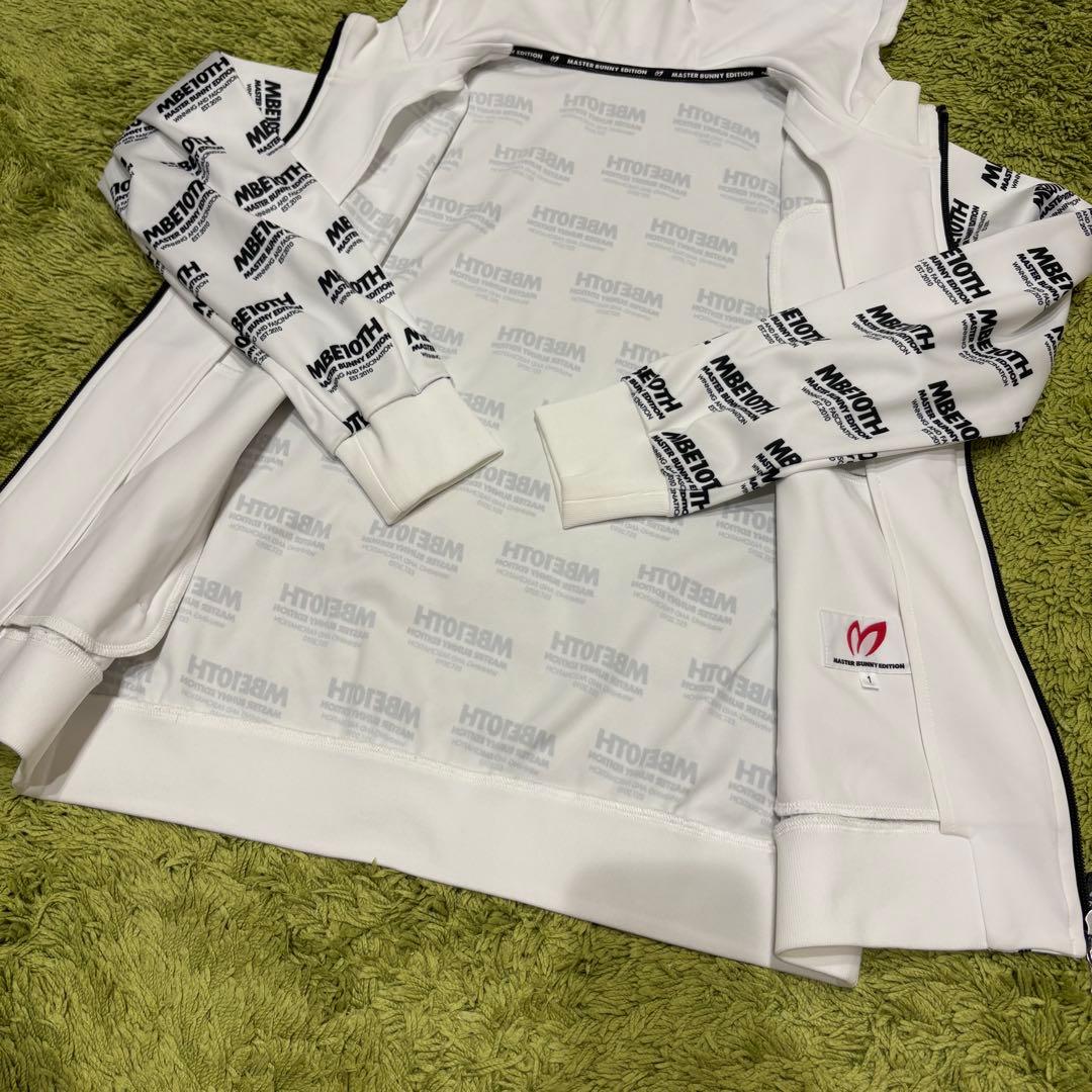 マスターバニーエディション ジップジャケット 総柄 ホワイト サイズ1