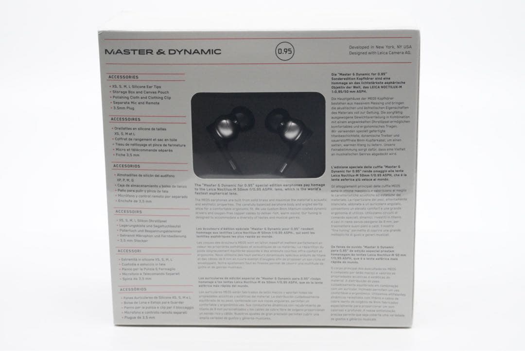 未使用品 ライカ コラボ Master & Dynamic ME05 イヤホン