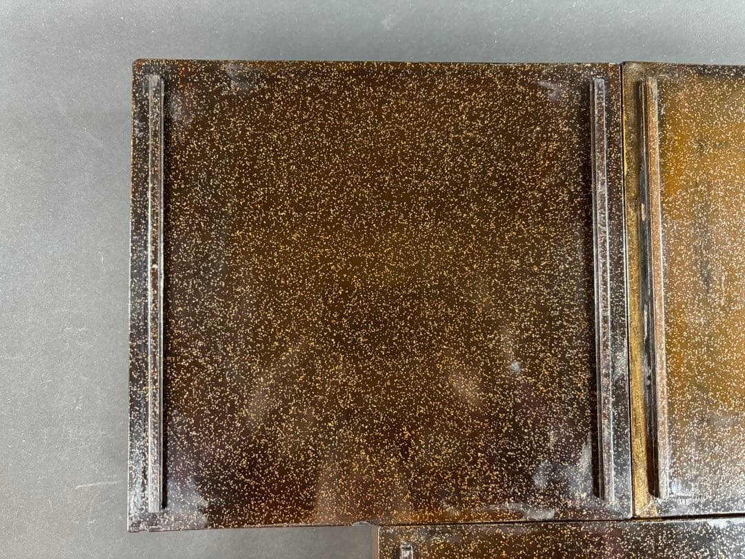 セール　輪島塗　極上　重箱　螺鈿　蝶　紫陽花　梨地　蒔絵　漆器