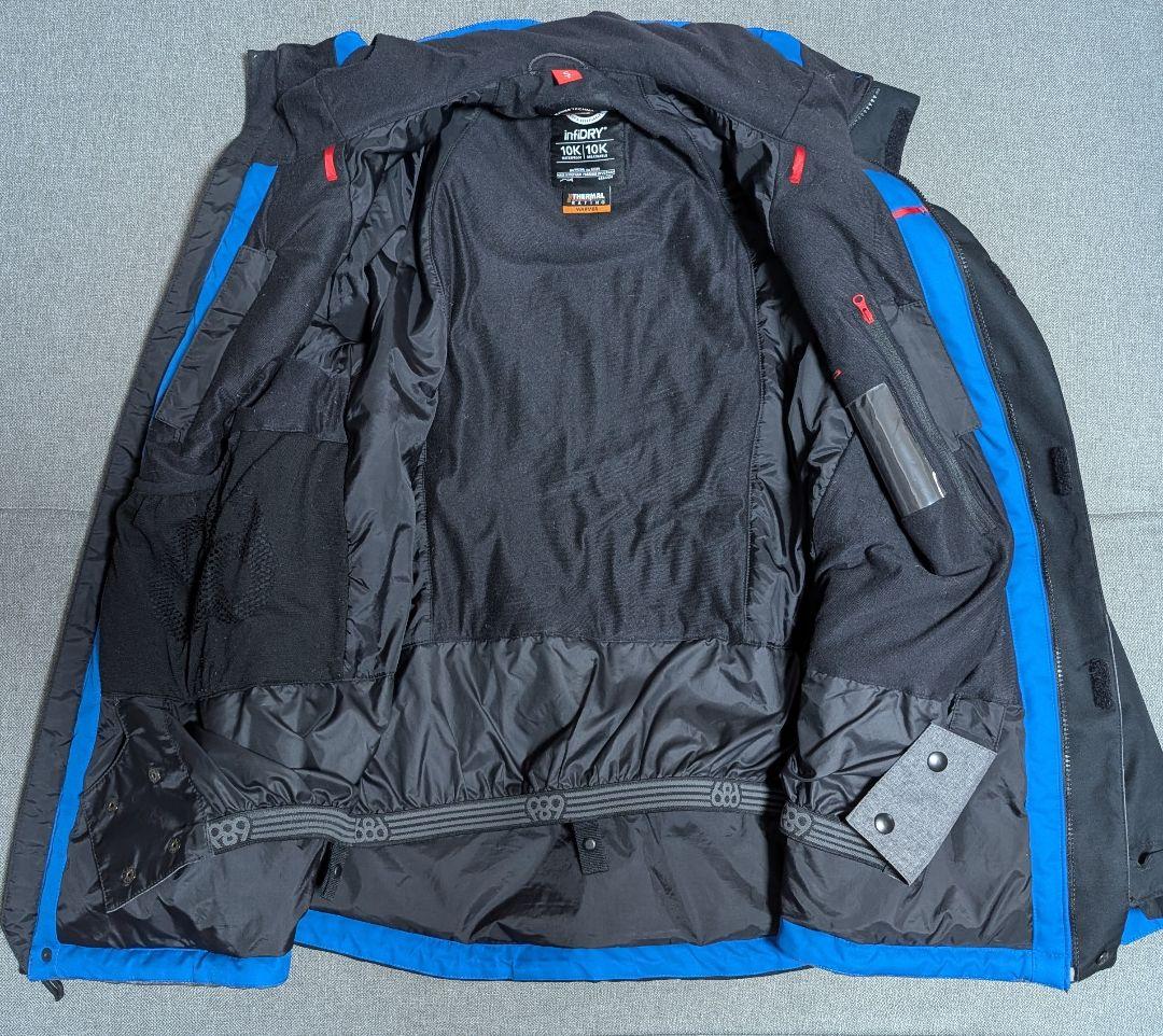 686 SIXEIGHTSIX スノーボードウェア ジャケット ブラック グレー