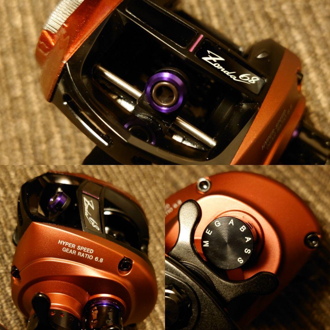 新品未使用限定生産モデルメガバスx魚矢13ゾンダ 68L ロッソ レフトハンドル