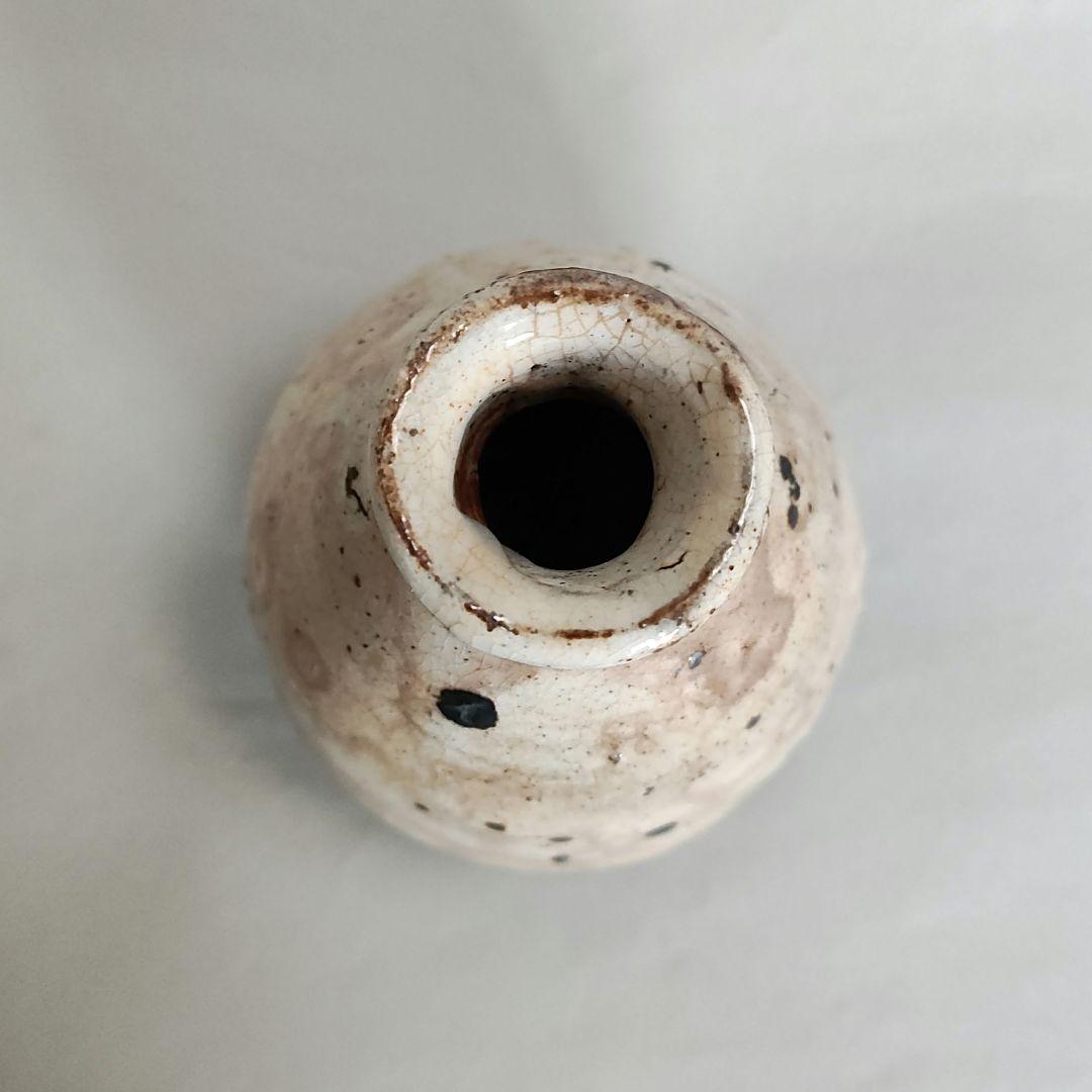 中川自然坊　粉引唐津徳利　唐津焼