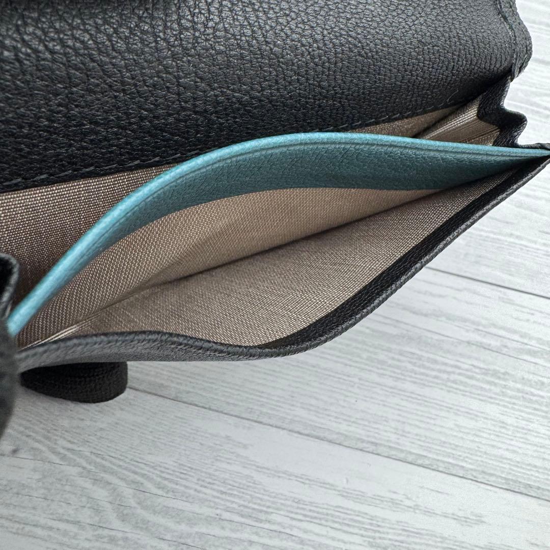 【未使用級】Paul Smith マルチストライプ　名刺入れ　レザー　ブラック