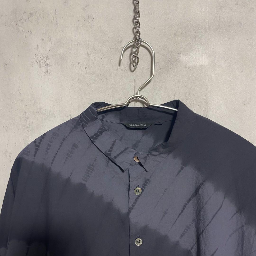 パドカレ　インドオーガニックコットン　有松絞り　竜巻流水絞りブラウス