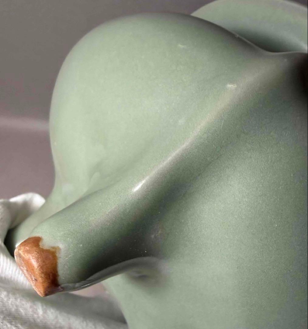 中国 青磁三つ足炉　f2251126