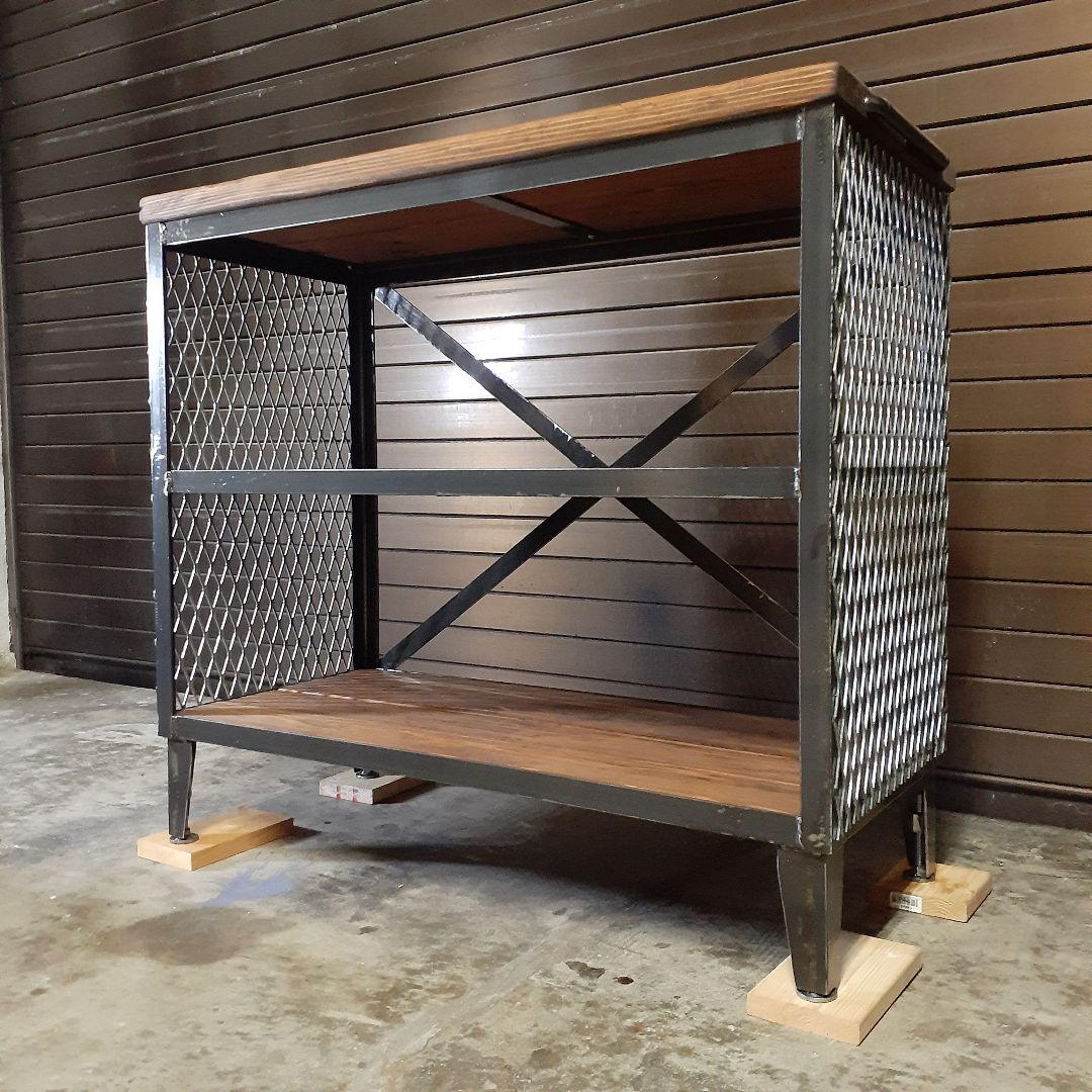 アイアン　シェルフ　ラック　インダストリアル　シューズラック　店舗什器　男前　棚