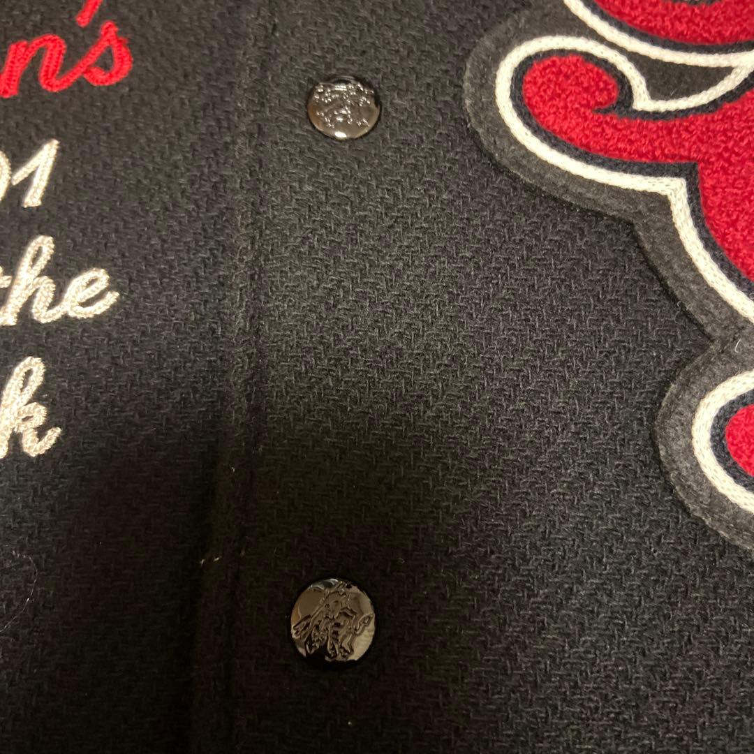 テッドマン 袖革フルデコ スタジャン TDJ-12000黒L