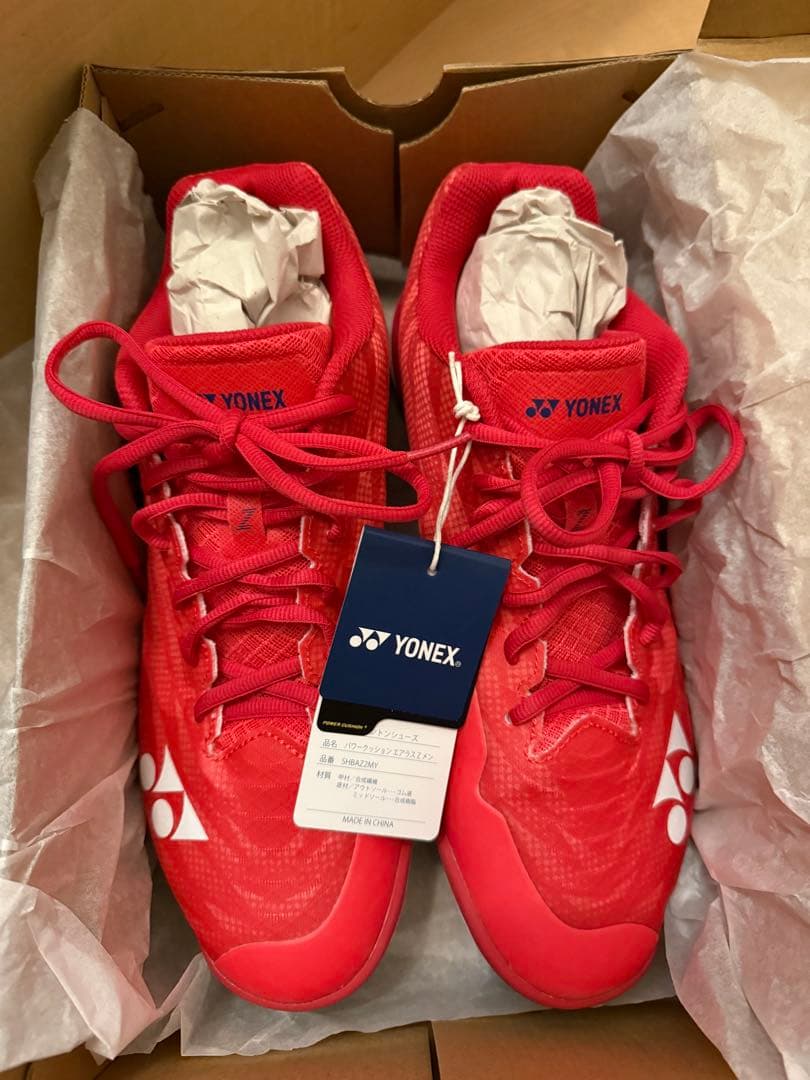 ヨネックス　バドミントンシューズ　エアラスZメン　赤　28.5cm