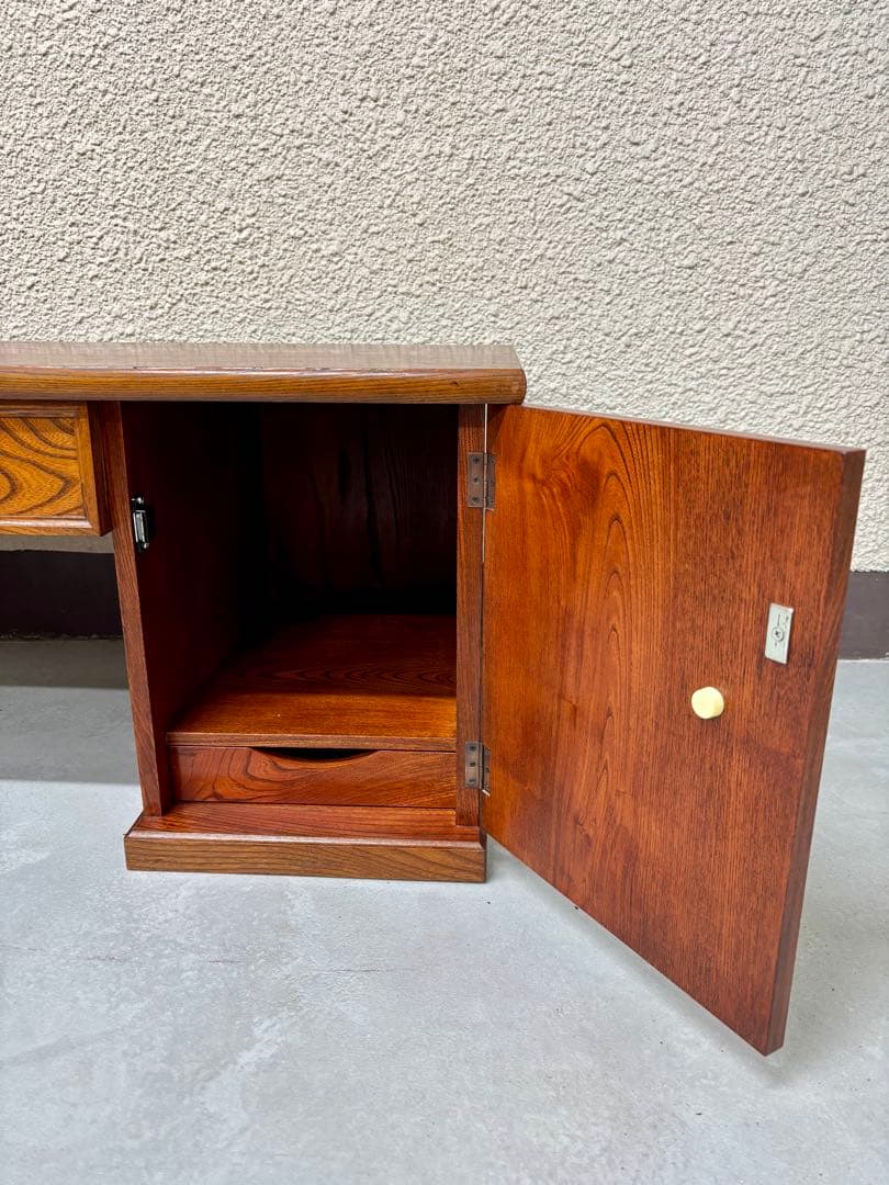 昭和レトロ 文机　ローデスク　引出し2杯　ローボードにも