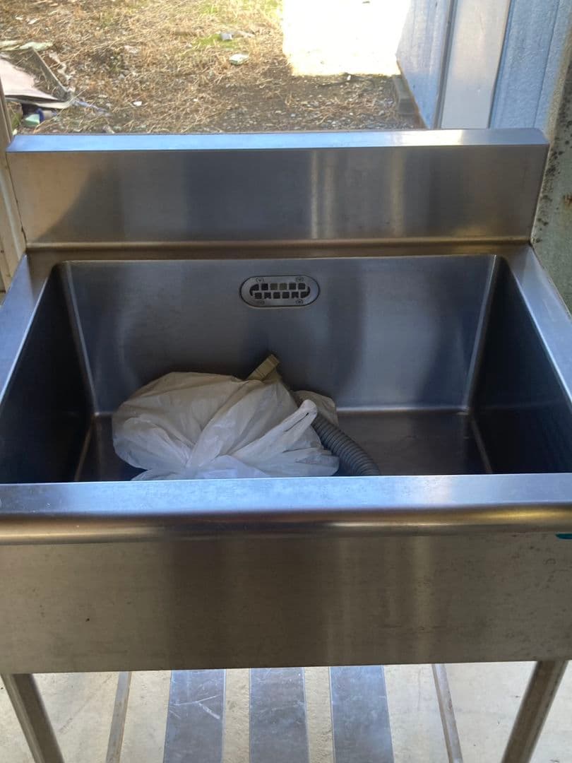 業務用 クリナップ1槽シンク 幅750×奥540 引取可能ステンレス