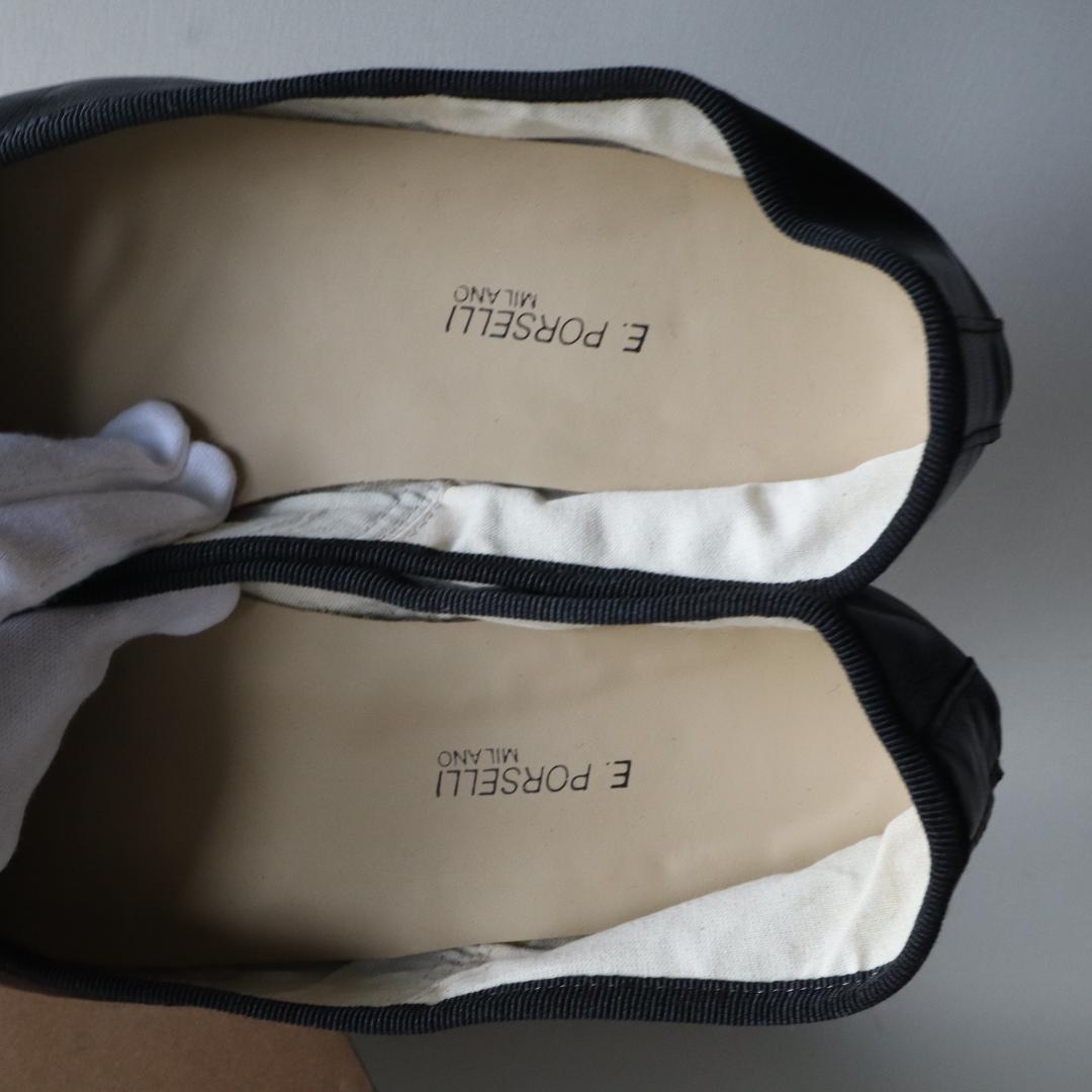 未使用品　ポルセリ　バレエシューズ 37 23〜23.5cm ブラック