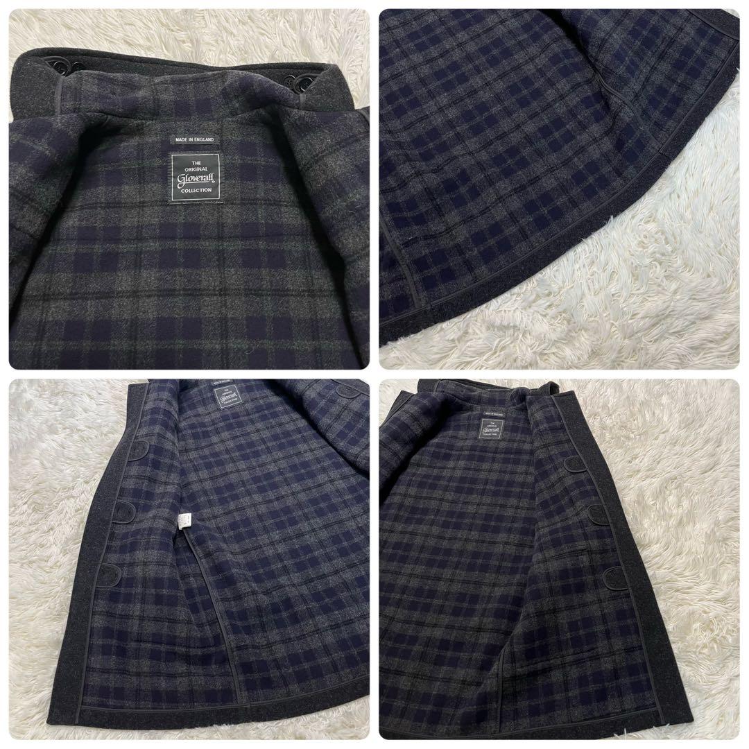 美品✨英国製✨グローバーオール　ダッフルコートチェック裏地　M