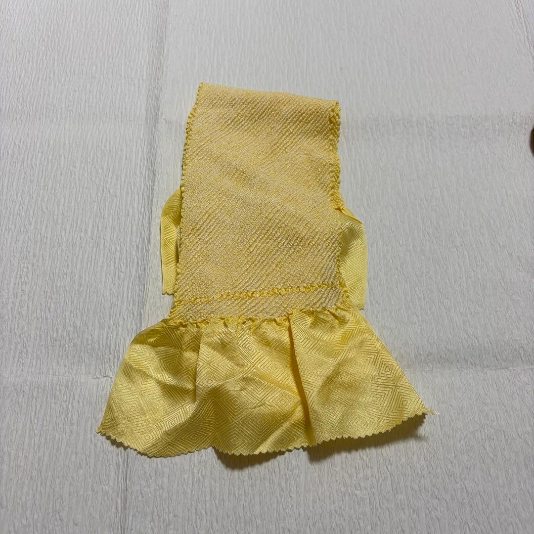 未使用近い　美品　袷　正絹　白紬　十日町紬系　小紋　フルセット