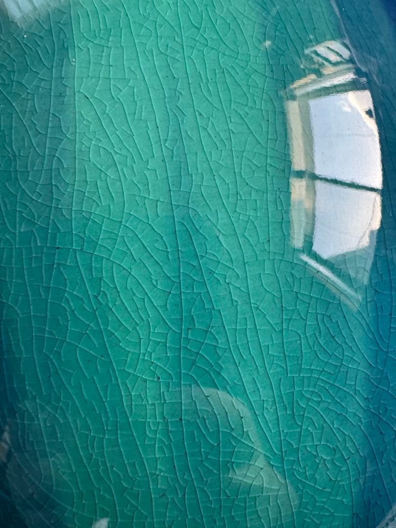 人間国宝　三代　徳田八十吉　(正彦銘) 燿彩花器