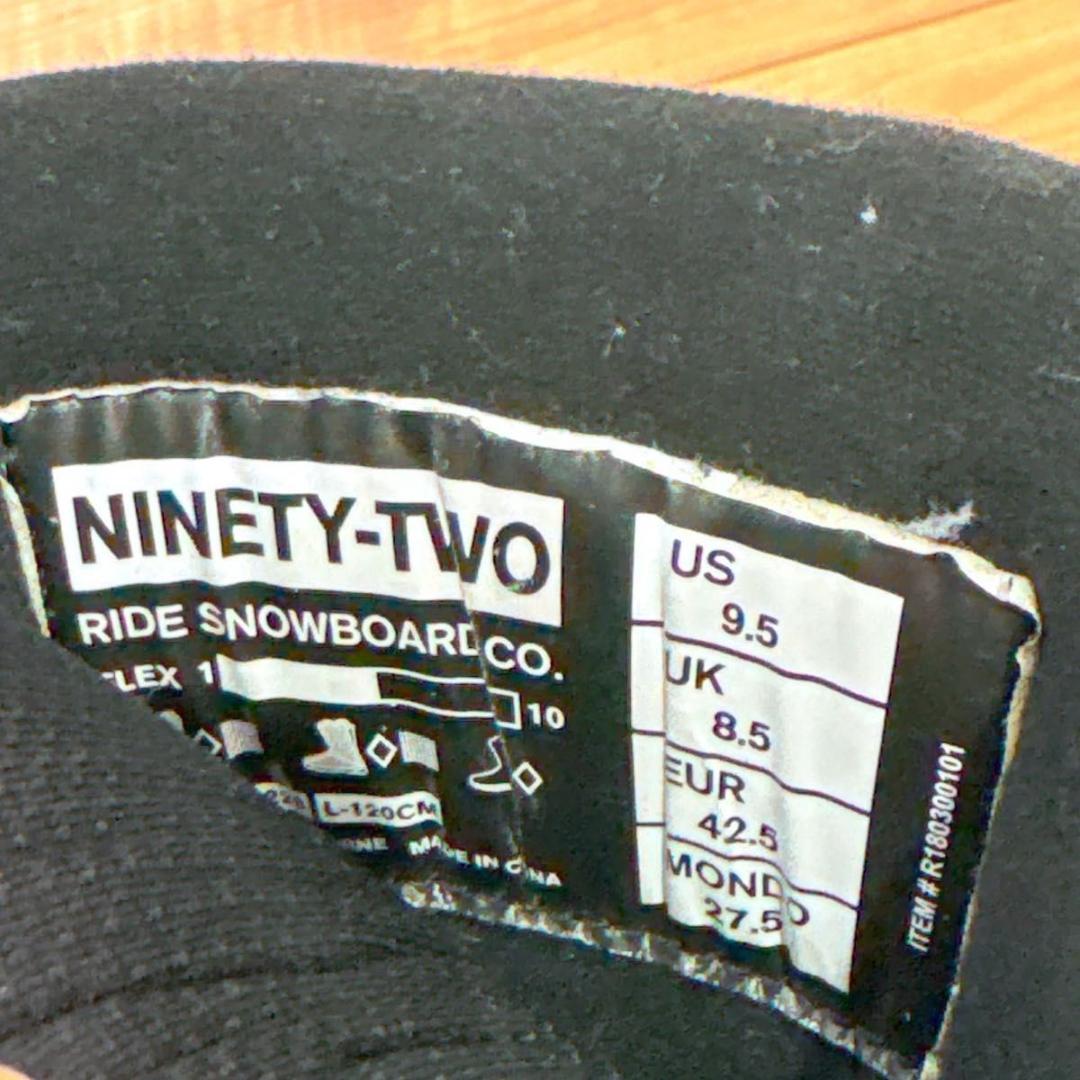 RIDE NINETY-TWO BOA 27.5cm スノーボードブーツ 美品