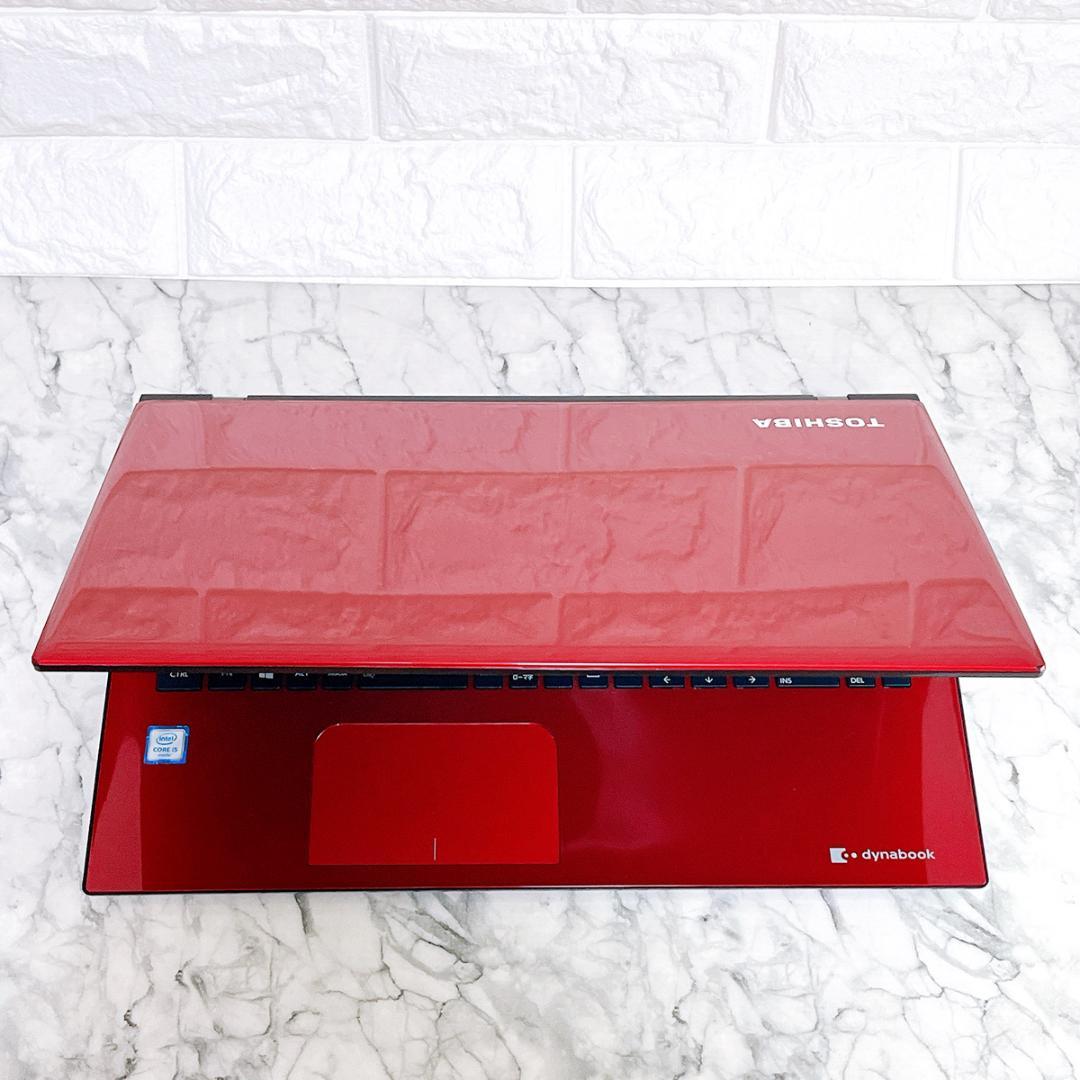 美品✨綺麗な赤✨爆速SSD薄型ノートパソコン✨Windows11カメラ・オフィス