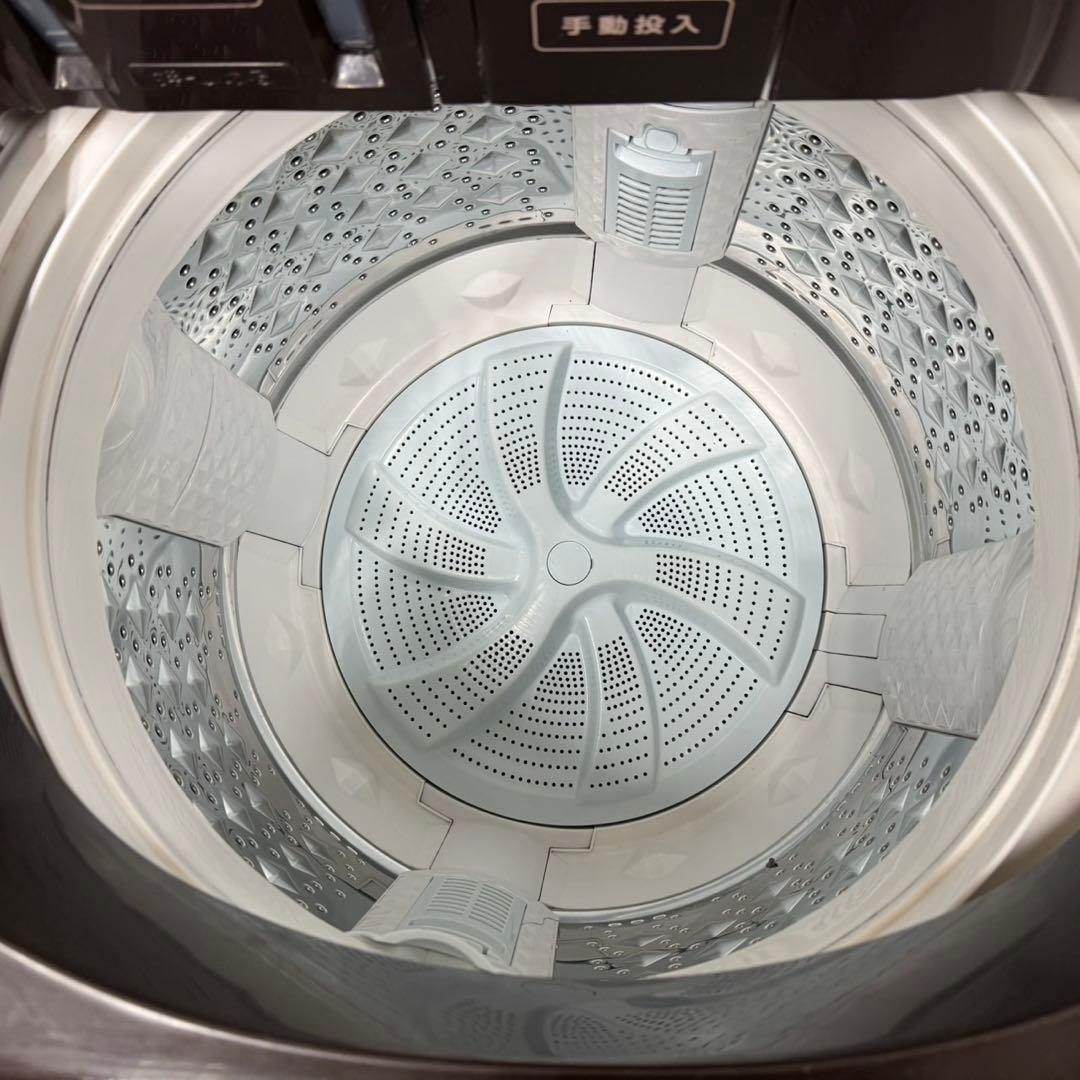 232 東芝 家庭用 洗濯機 10kg 洗剤自動投入 小型 同棲 ブラウンカラー