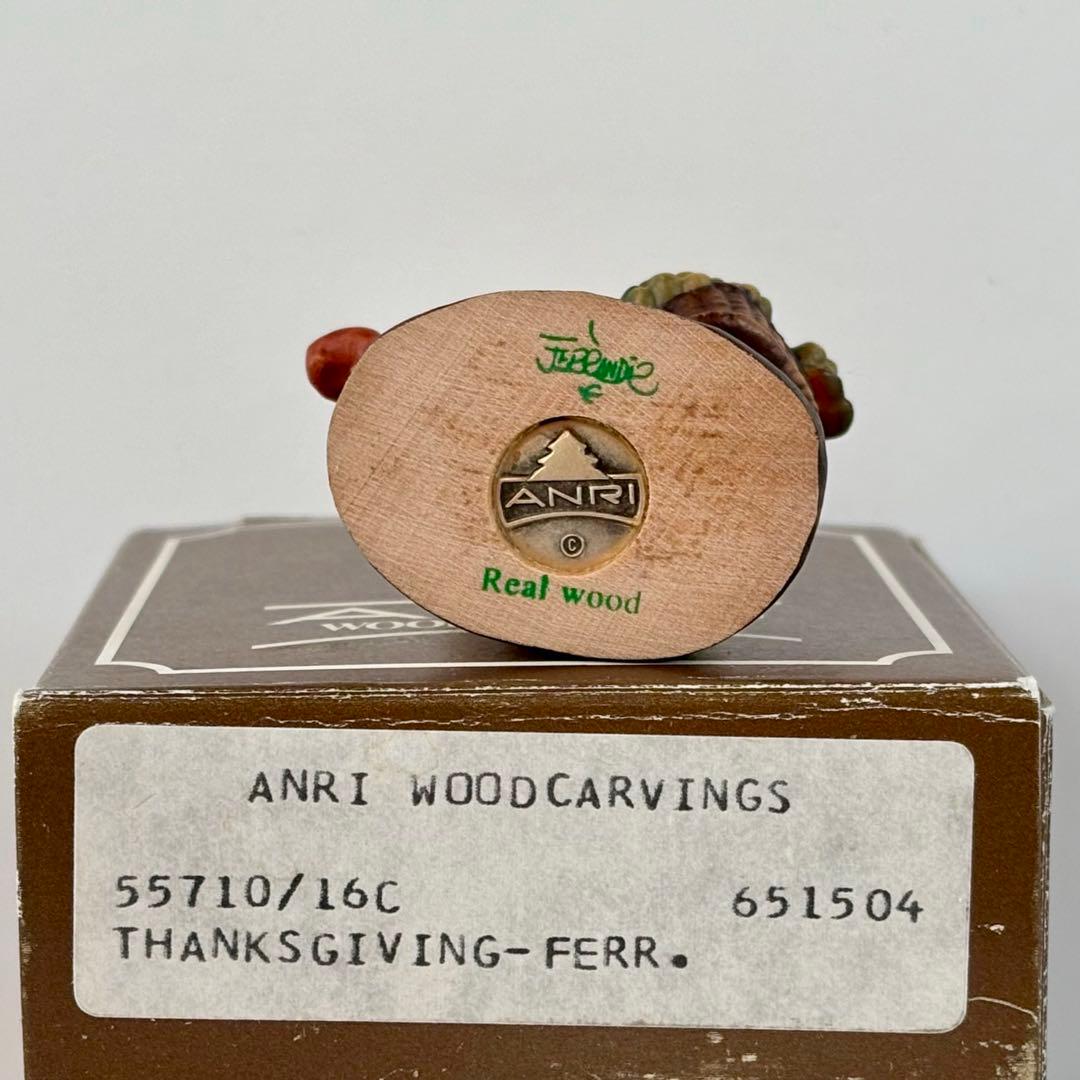 アンリ人形　ANRI 美品　6.5㎝　♡…【小さな・Thanksgiving】♡