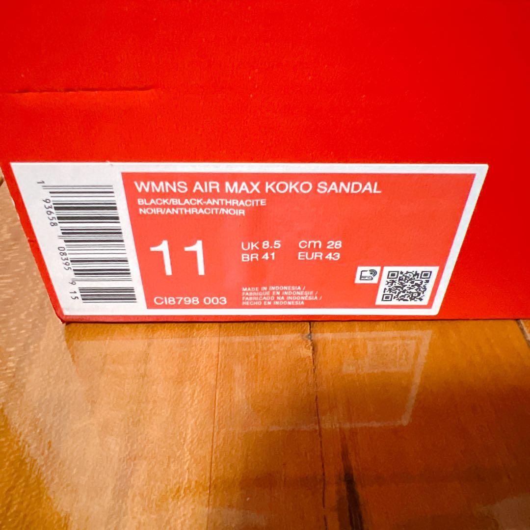 ナイキ エアマックスココ サンダル ブラック 28cm 新品未着用品①